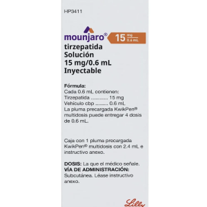 Mounjaro Tirzepatida Pluma Precargada 15 Mg/0.6 Ml