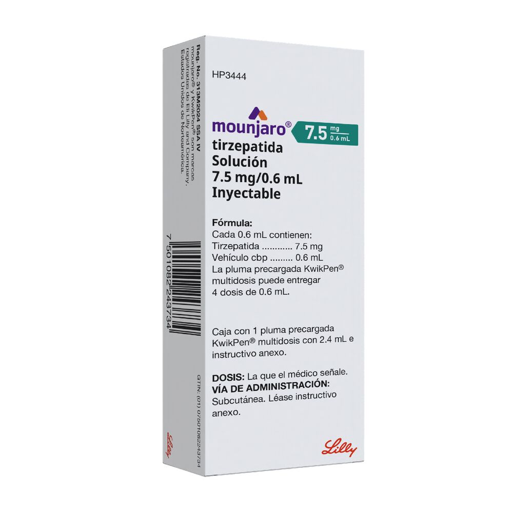 Mounjaro Tirzepatida Pluma Precargada 7.5 Mg/0.6 Ml - Imagen 3