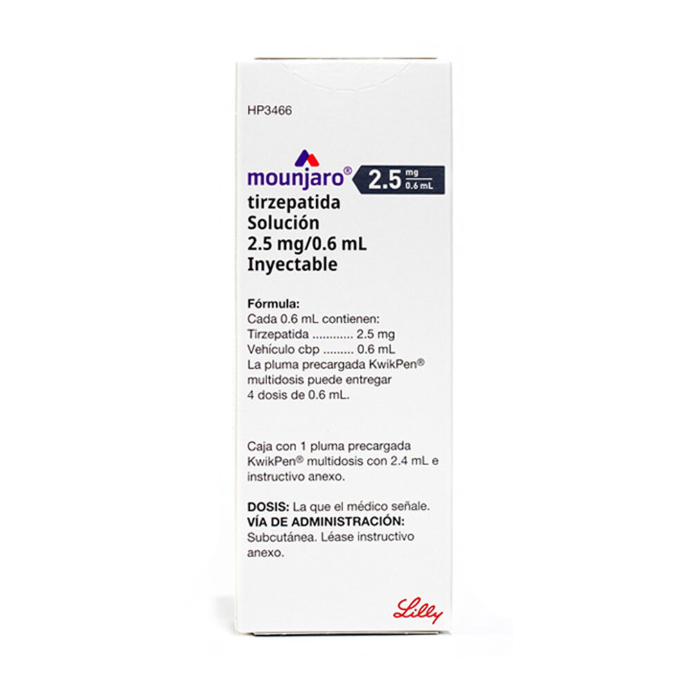 Mounjaro Tirzepatida Pluma Precargada 2.5 Mg/0.6 Ml - Imagen 3